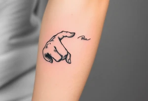 Michaelangelo hands reaching toward each other tattoo idea