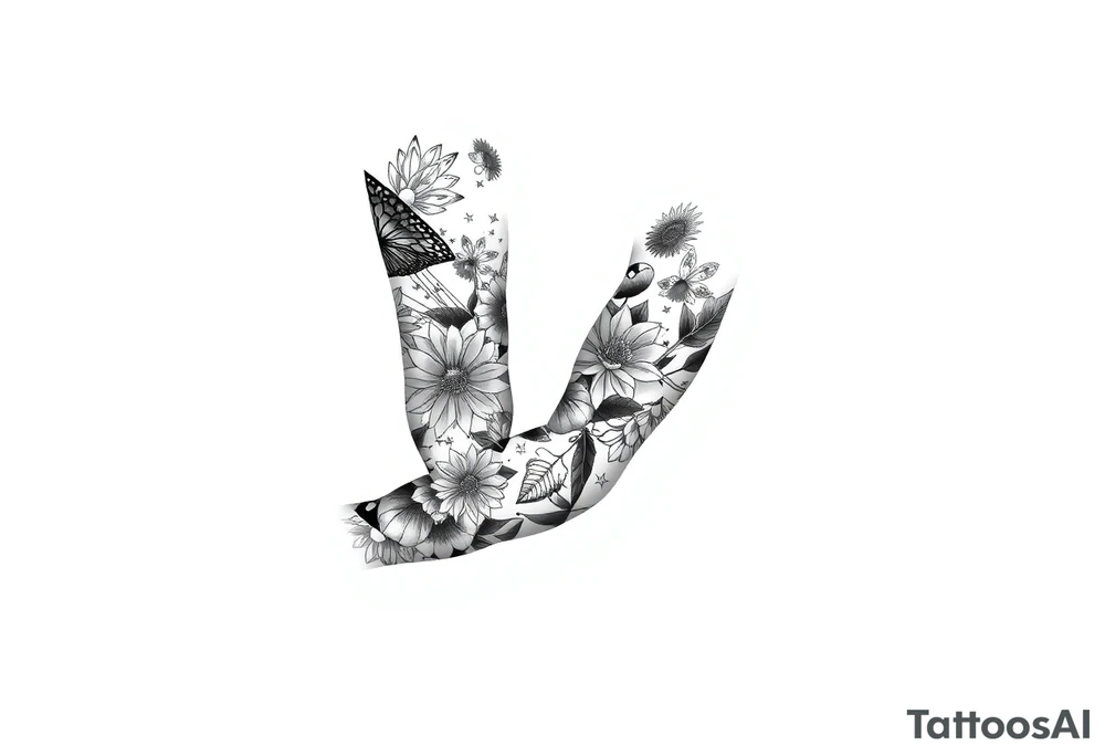 patchwork tattoo design different images tattoo idea