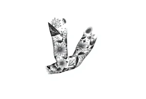patchwork tattoo design different images tattoo idea
