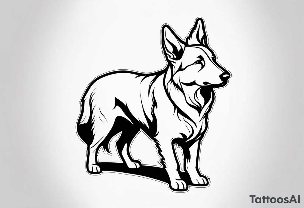 A shepherd who is fearful tattoo idea