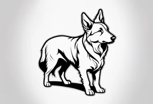 A shepherd who is fearful tattoo idea