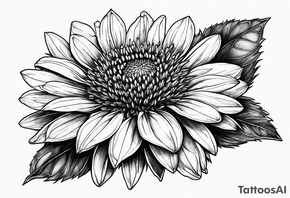 Indian blanket flower tattoo idea