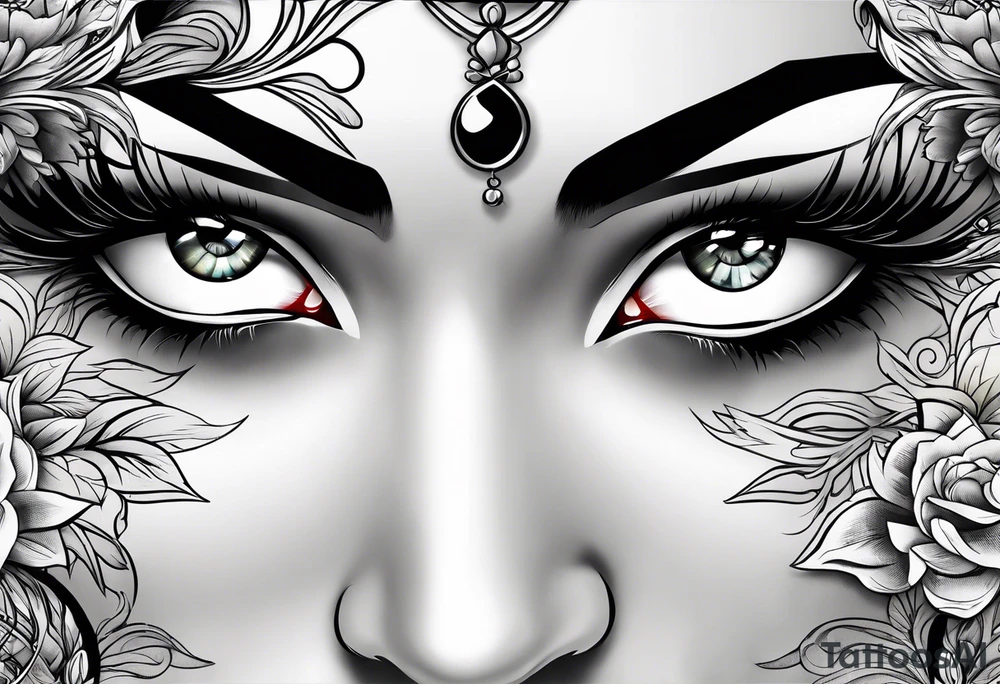 Byakugan eyes tattoo idea
