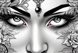 Byakugan eyes tattoo idea