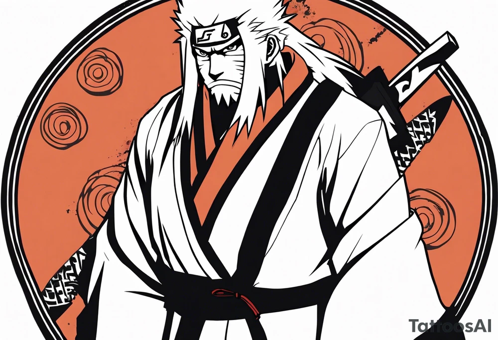 Sage mode jiraiya from the anime naruto tattoo idea