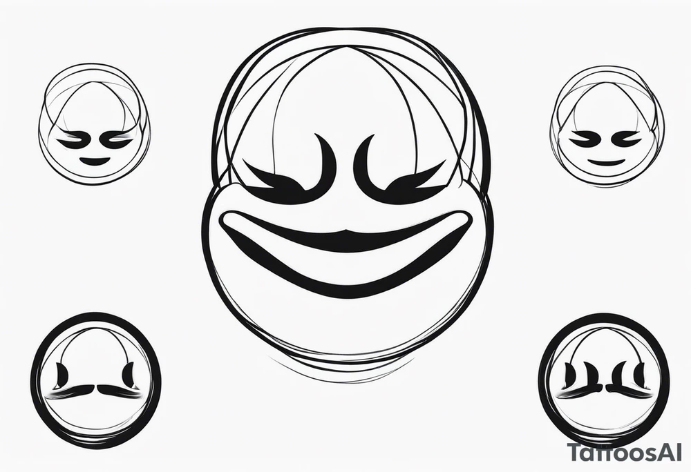 SEE NO EVIL EMOJI tattoo idea