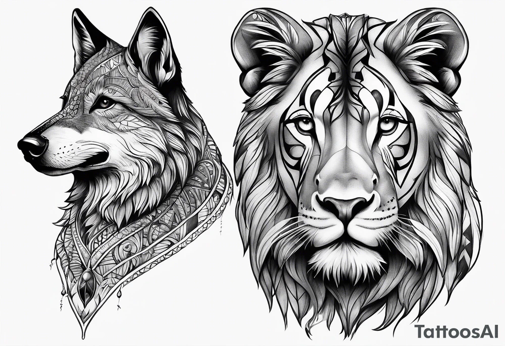 Animals tattoo idea