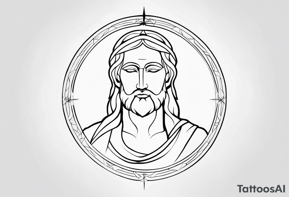 Christian god tattoo idea