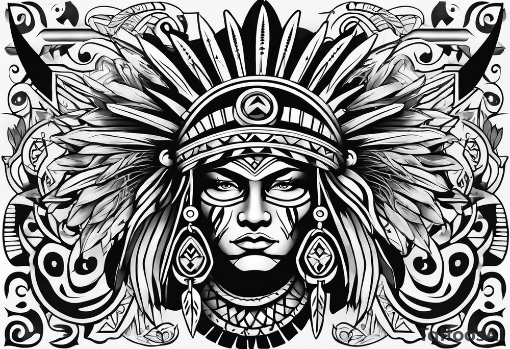 Native American Symbols tattoo idea