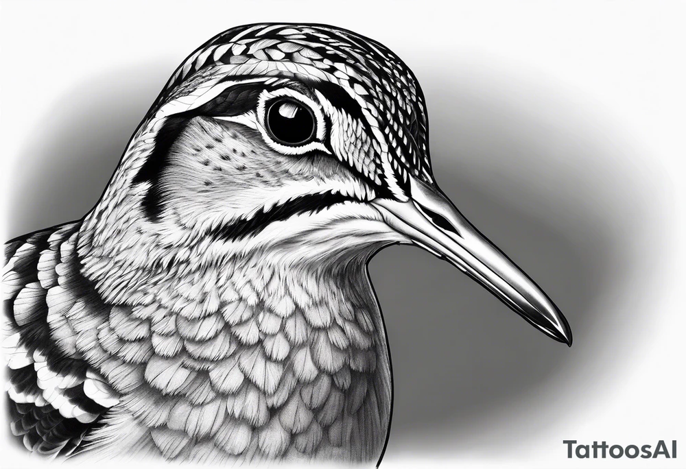 american woodcock tattoo idea