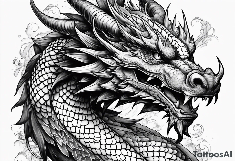 dragon japanese tattoo idea