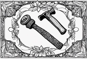 carpenter hammer tattoo idea