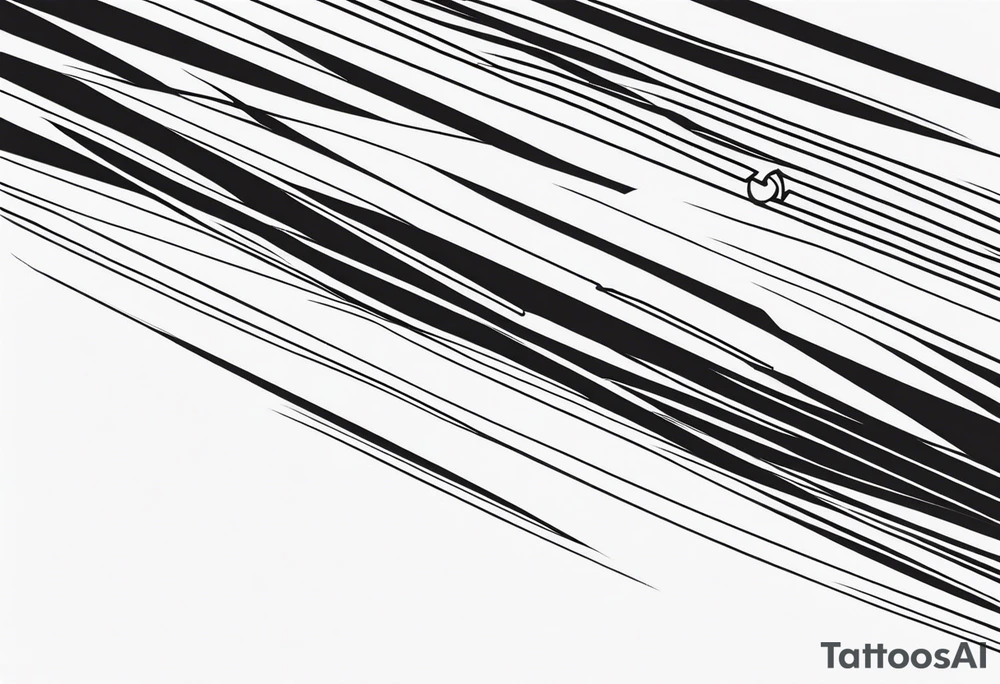 straight chain, horizontal tattoo idea