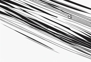 straight chain, horizontal tattoo idea