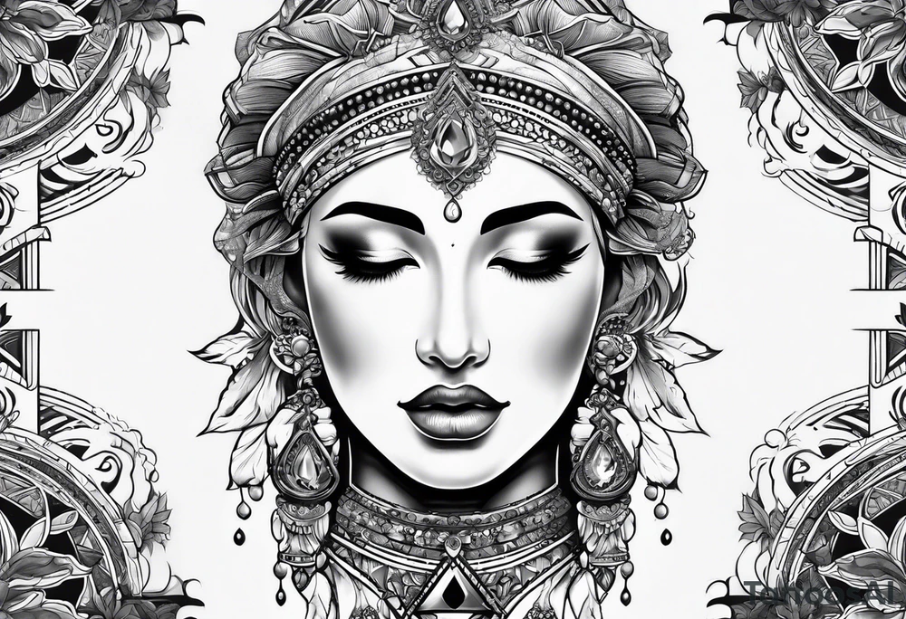 prism dispersing light into spiritual rays tattoo idea