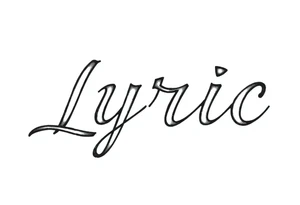Lyric cursive tattoo idea