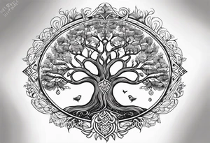 Nordic tree of life tattoo tattoo idea