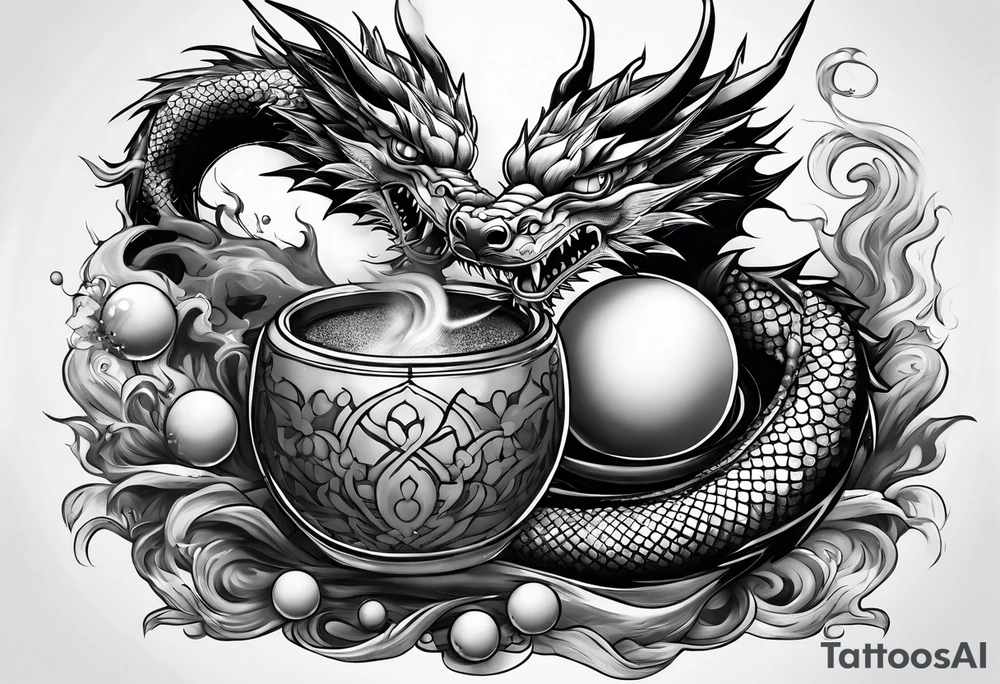 Drank all z shen Ron tattoo with dragon balls tattoo idea