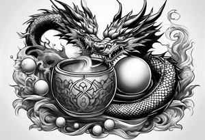 Drank all z shen Ron tattoo with dragon balls tattoo idea