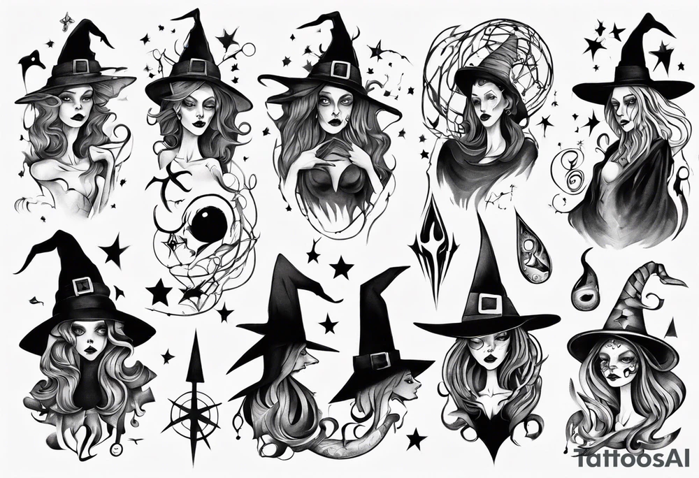 witch tattoo idea