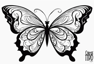 Trauma PTSD butterfly. 1.9.2023 I chose to live. tattoo idea