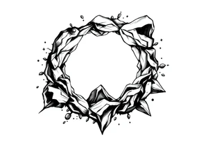 mind breaking open into space tattoo idea