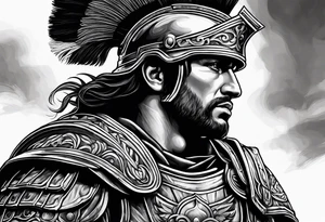 Roman soldier tattoo idea