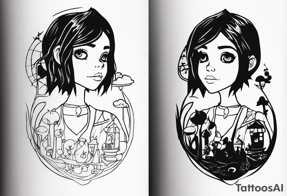 Coraline dool tattoo idea