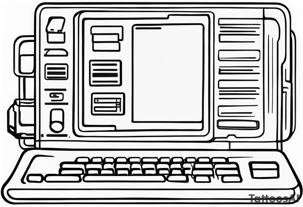 A command line interface, specifically a zsh terminal tattoo idea