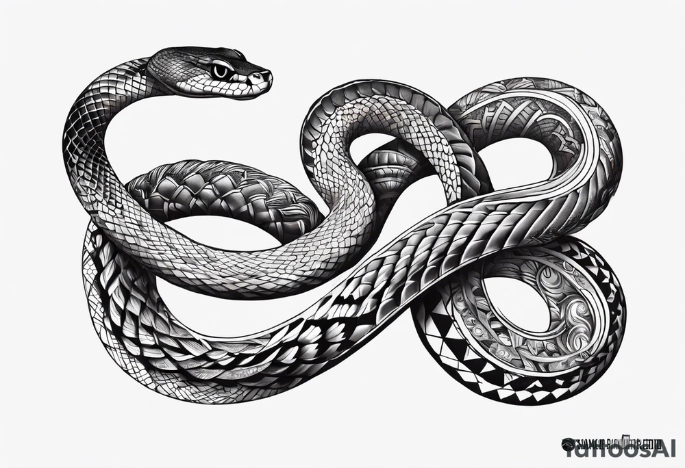 snake around full arm tattoo idea
