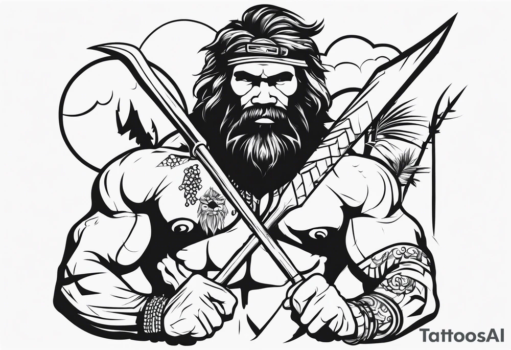 caveman established 2010 tattoo idea