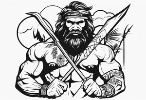 caveman established 2010 tattoo idea