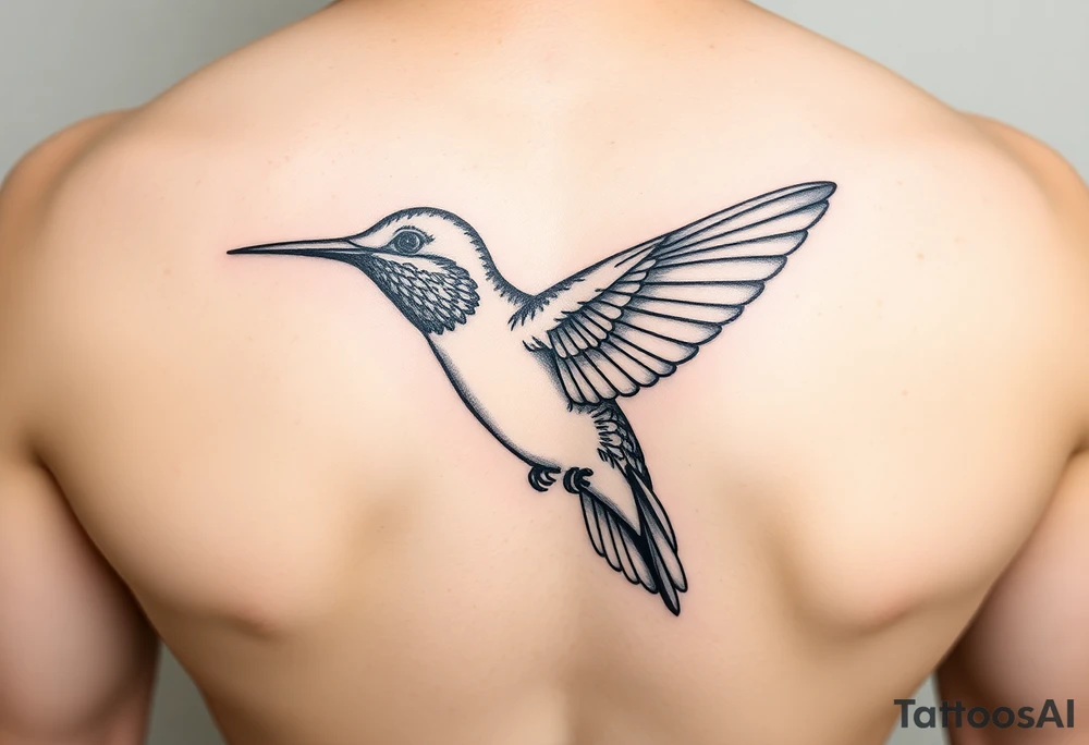 Humming bird tattoo idea