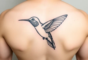 Humming bird tattoo idea