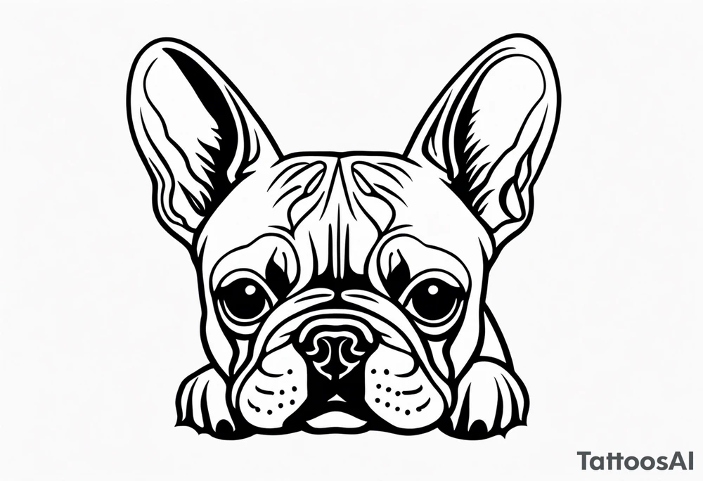 French bulldog tattoo idea