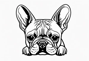 French bulldog tattoo idea