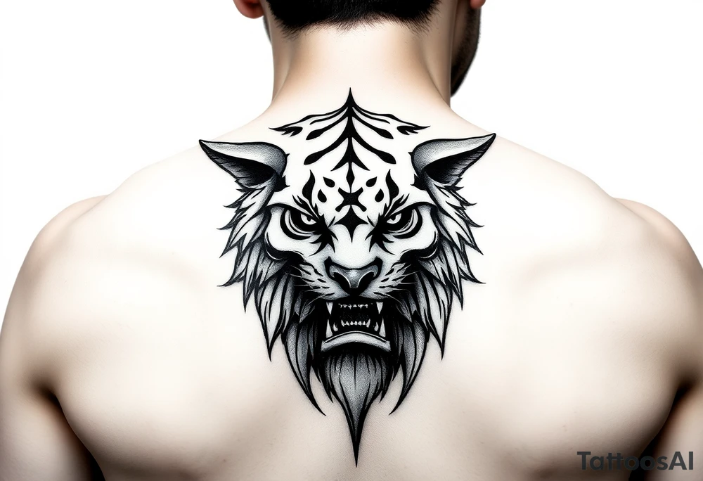 Unique art tattoo idea