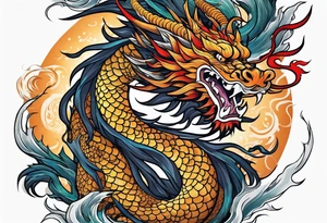 chinese dragon tattoo idea