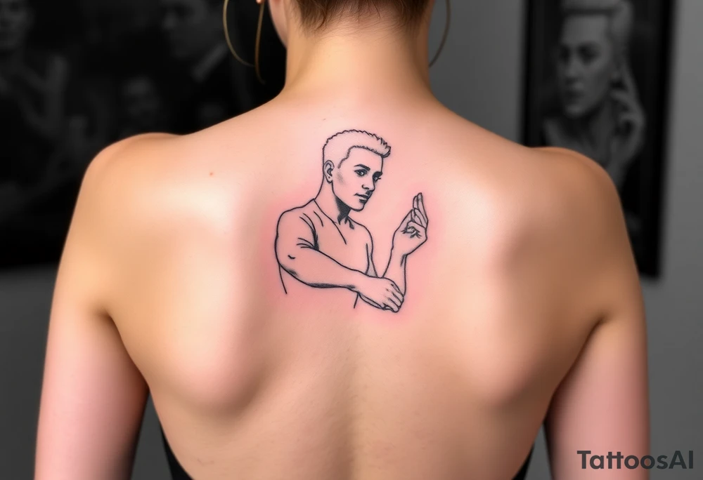 Rick Astley's  Dance Pose tattoo idea