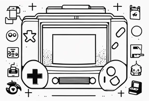 Retro Video Game Character tattoo idea