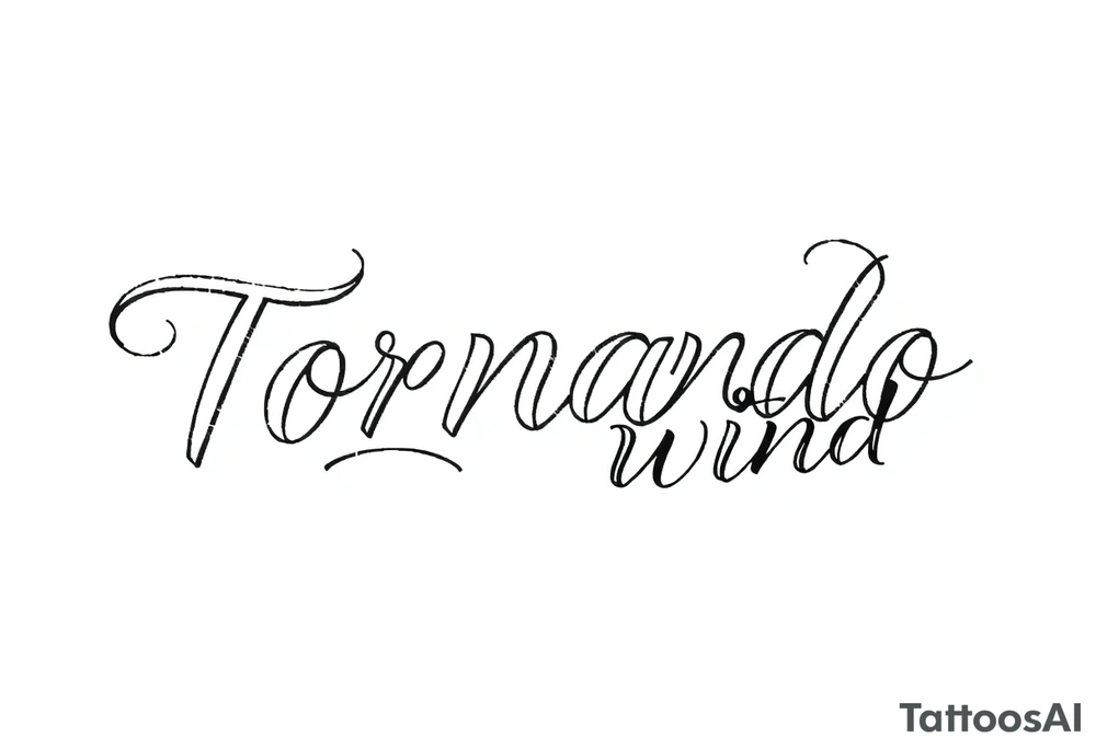 tornado with wind tattoo idea