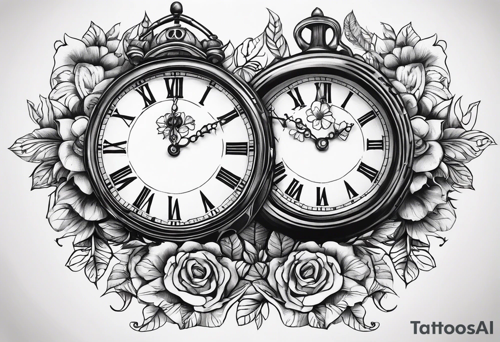 Hayden clock 3:15 and date of birth 13/05/19 tattoo idea
