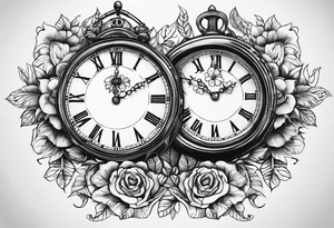 Hayden clock 3:15 and date of birth 13/05/19 tattoo idea