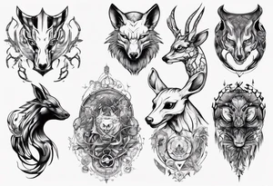 cybersigilism animals tattoo idea