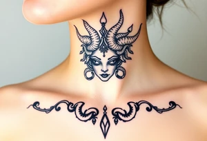 Small Medusa tattoo idea