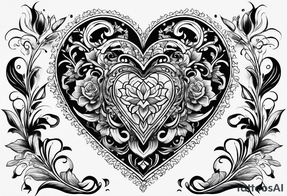 heart tattoo idea