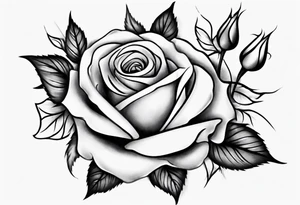 Half-sleeve arm tattoo. roses tattoo idea