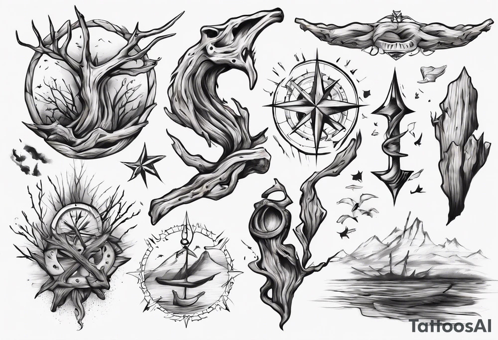 Driftwood tattoo idea