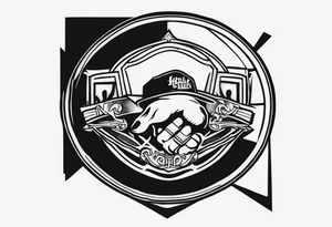 Old school hip hop forearm tattoo idea