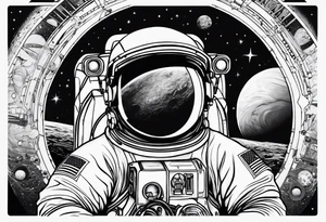 Nasa photos tattoo idea